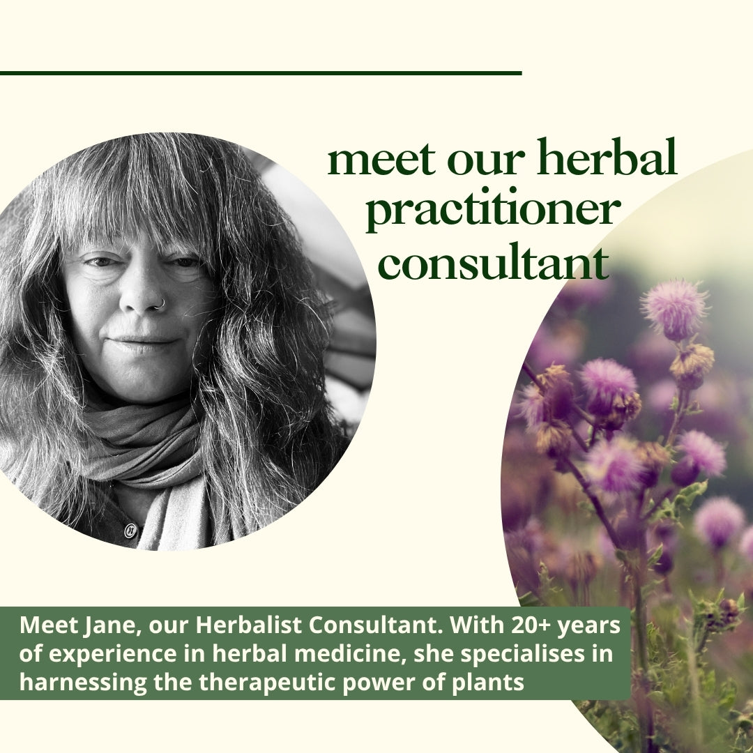 Herbal practitioner consultant Jane fertility tea formulator 20 years herbal medicine experience