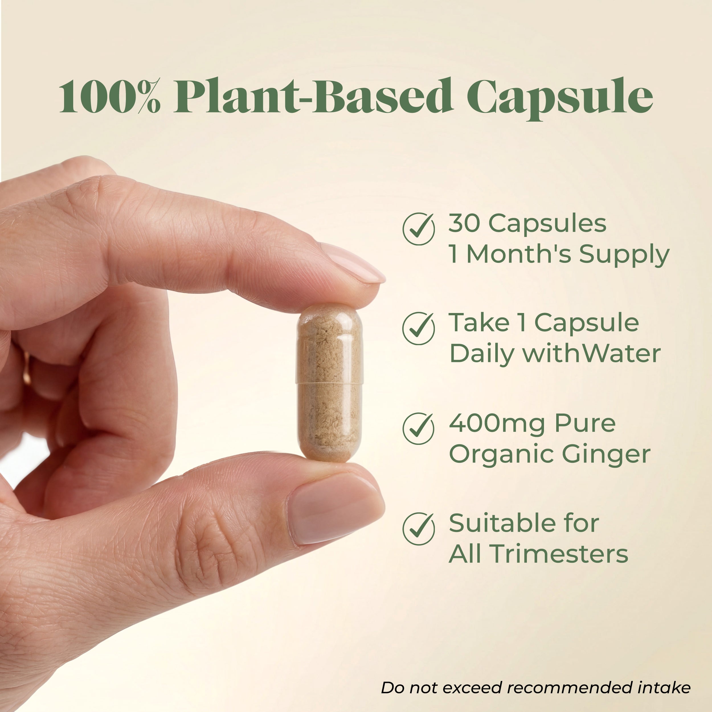 Morning Sickness Organic Ginger Supplement