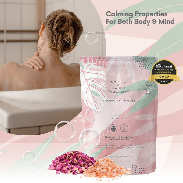 100 Natural Pregnancy Bath Soaks Certifed Vegan, Cruelty Free