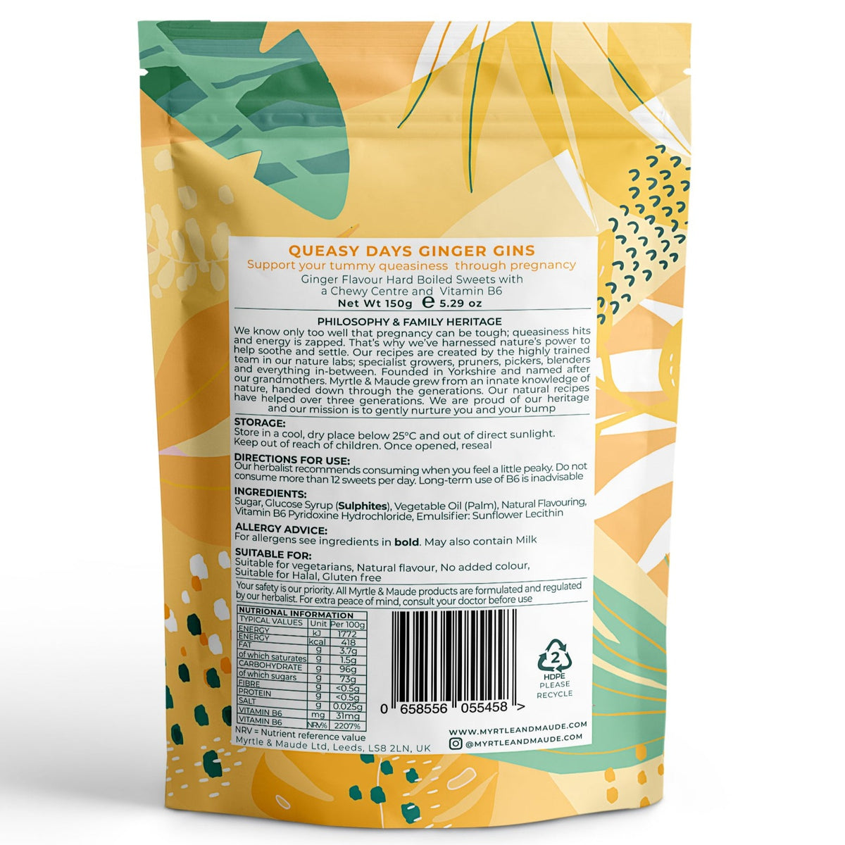 Morning Sickness Vitamin B6 Pregnancy Bon Bons UK Myrtle and Maude